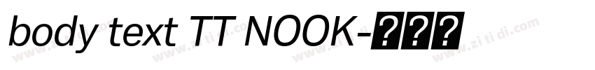 body text TT NOOK字体转换 body text TT NOOK字体转换